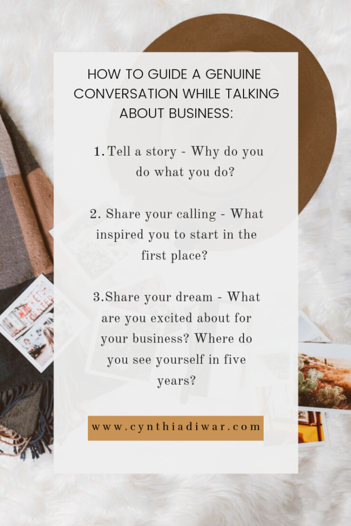 Today we are talking about a topic that a lot of entrepreneurs struggle with: talking about our business with confidence. As entrepreneurs, having conversations about our business, especially with our friends and family, is not necessarily the easiest thing in the world. If you want to know more about this topic, click here:http://cynthiadiwar.com to read the blog post - How To Talk About Your Business With Confidence