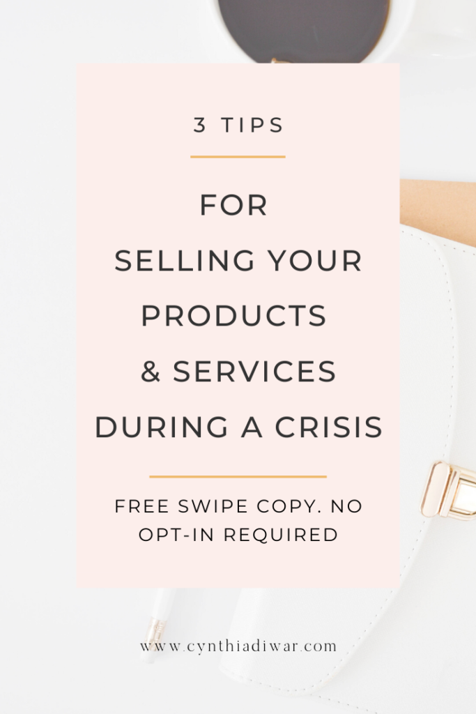 Three tips for talking about your products and services during a crisis