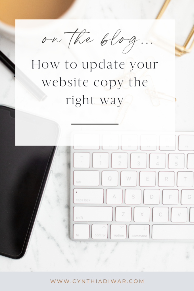 How to update your website copy the right way
